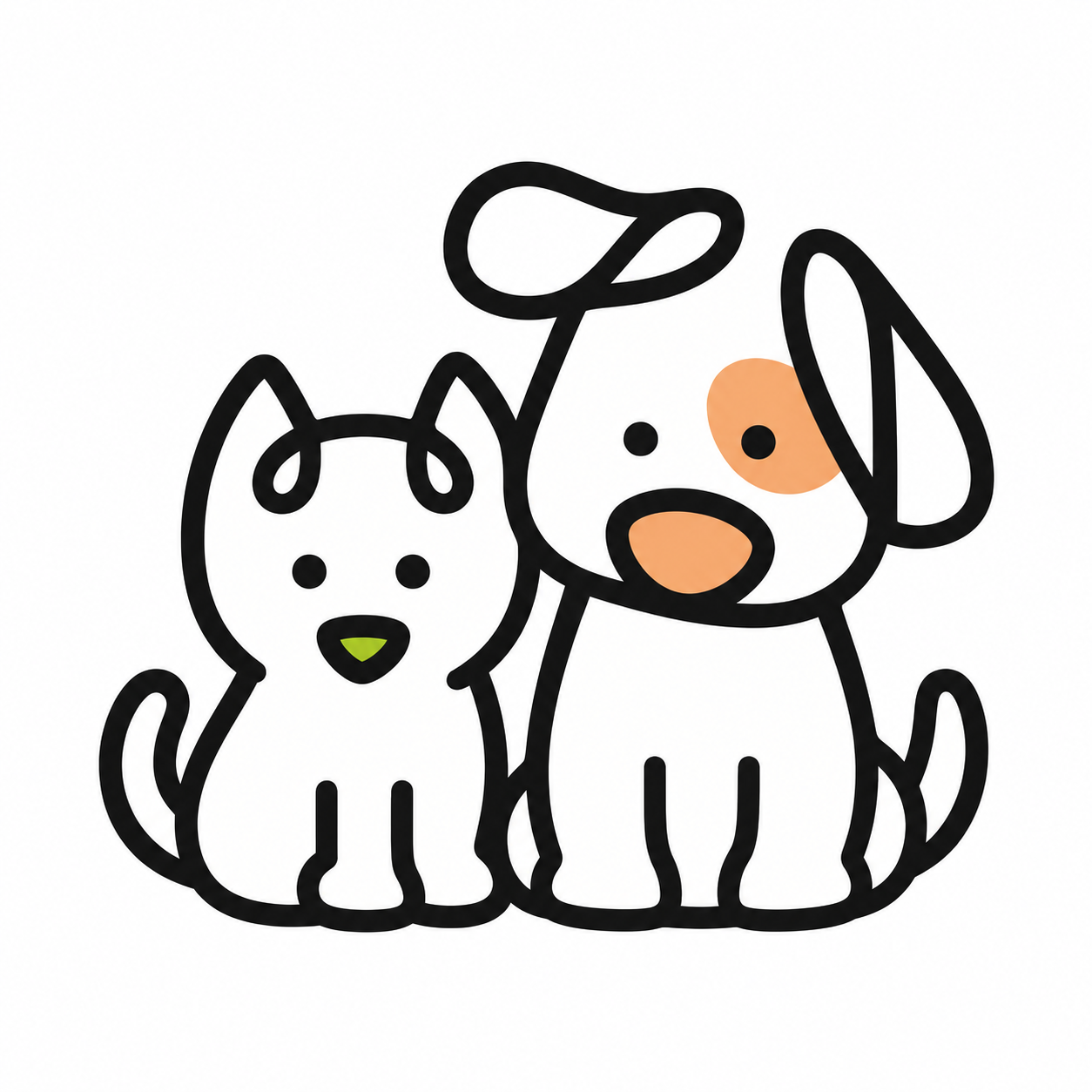 Un perro y un gato reunidos, de vuelta a casa